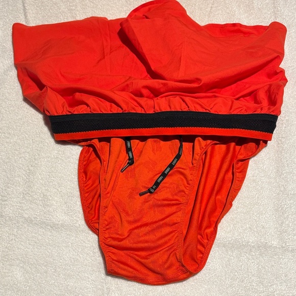 Orange Rabbit Athletic running Shorts with Black Waistband - Picture 4 of 8